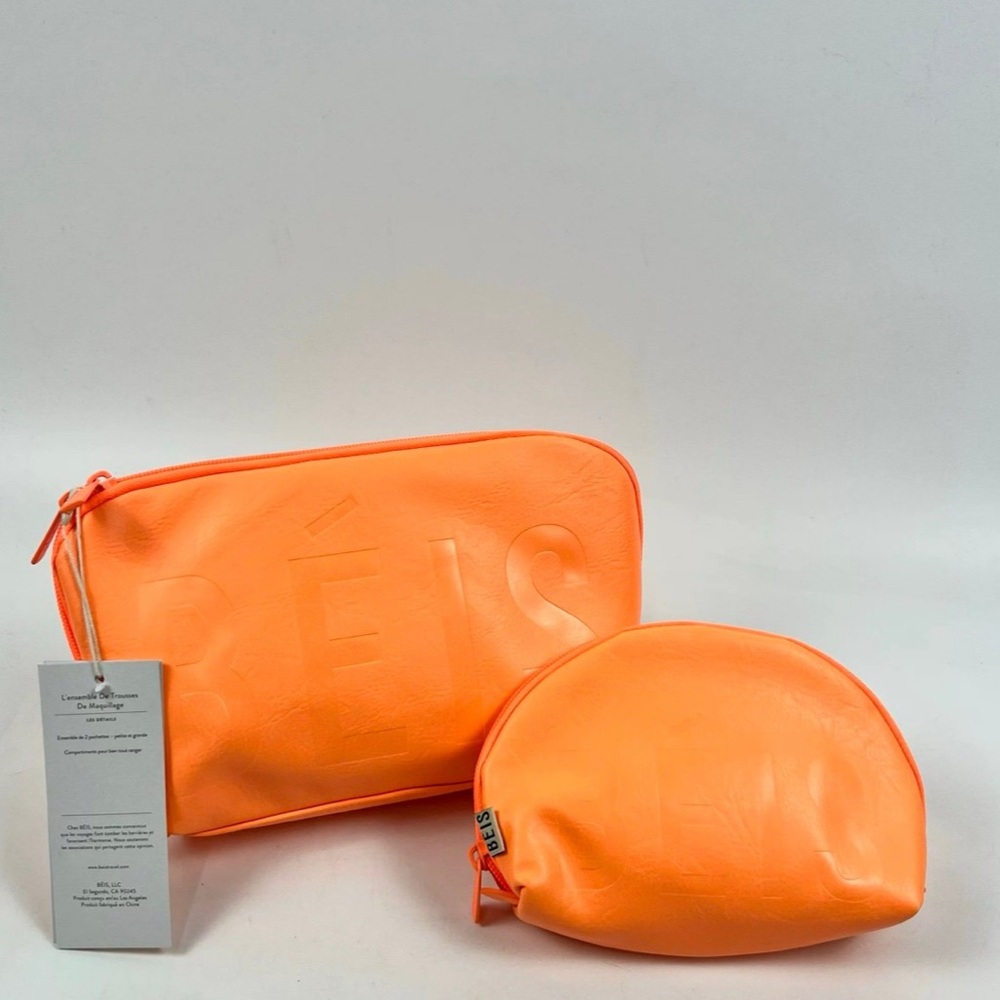 Beis Creamsicle Cosmetic Pouch Set